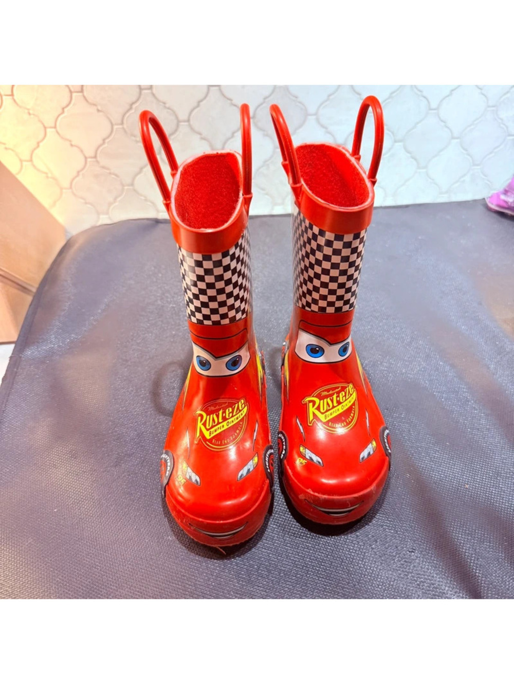 Disney Pixar Cars lightning McQueen rain boots